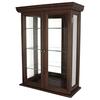 Design Toscano Country Tuscan Hardwood Wall Curio Cabinet: Walnut Finish BN2430